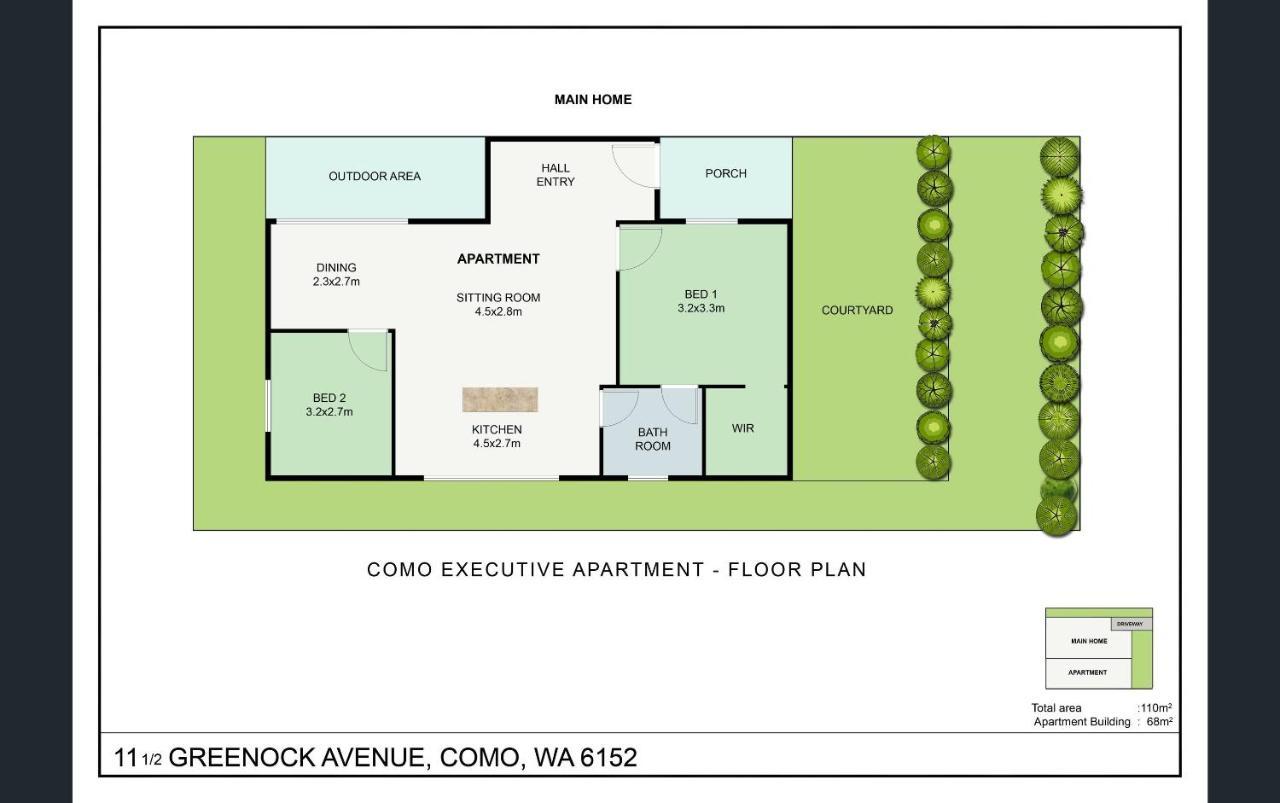 Como Executive Apartment Perth Exterior foto